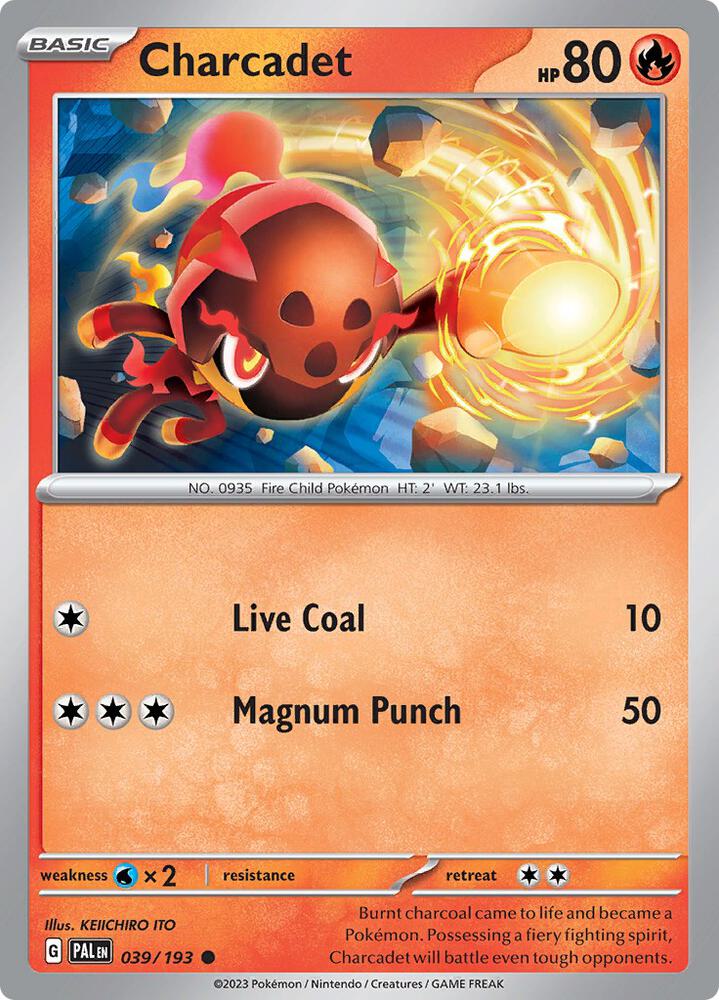 Charcadet - 039/193 Reverse Holofoil SV02: Paldea Evolved Common 039/193