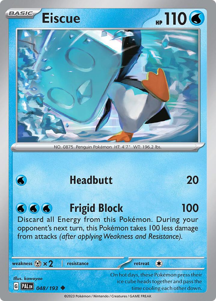 Eiscue - 048/193 Normal SV02: Paldea Evolved Uncommon 048/193