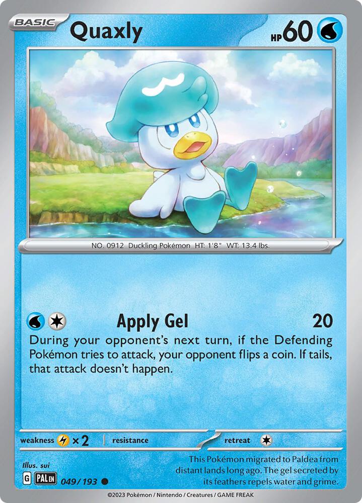 Quaxly - 049/193 Normal SV02: Paldea Evolved Common 049/193