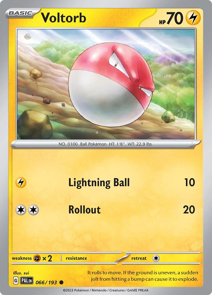 Voltorb Normal SV02: Paldea Evolved Common 066/193