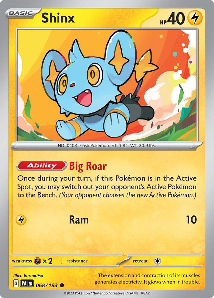 Shinx - 068/193 Normal SV02: Paldea Evolved Common 068/193