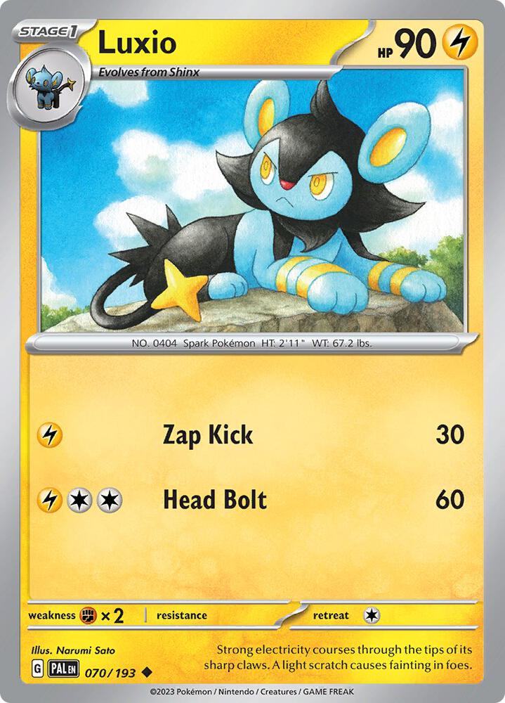 Luxio Normal SV02: Paldea Evolved Uncommon 070/193