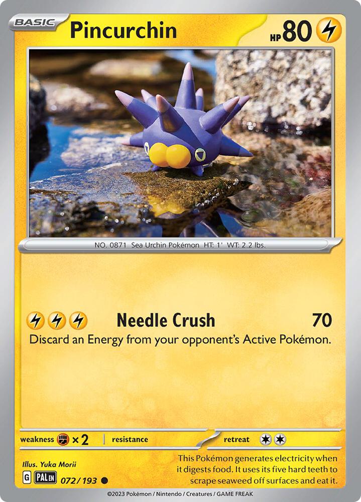 Pincurchin - 072/193 Normal SV02: Paldea Evolved Common 072/193