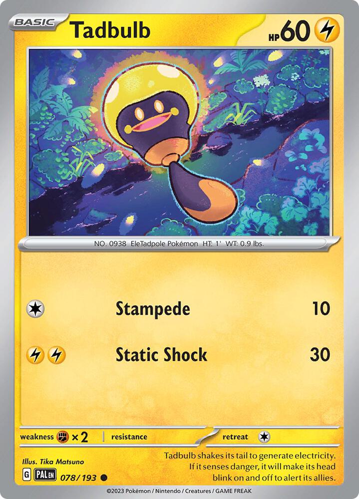 Tadbulb - 078/193 Normal SV02: Paldea Evolved Common 078/193