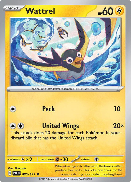 Wattrel - 080/193 Normal SV02: Paldea Evolved Common 080/193