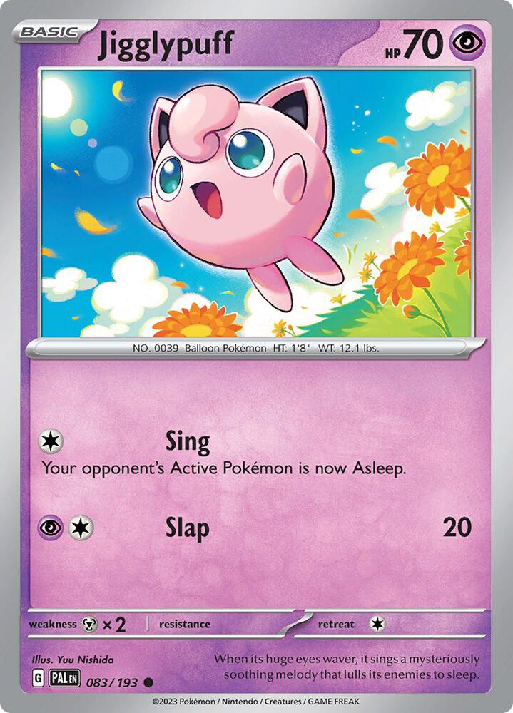 Jigglypuff Normal SV02: Paldea Evolved Common 083/193