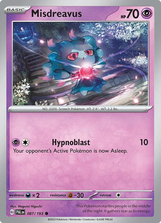 Misdreavus Normal SV02: Paldea Evolved Common 087/193