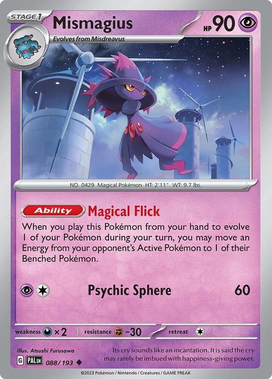 Mismagius - 088/193 Normal SV02: Paldea Evolved Uncommon 088/193
