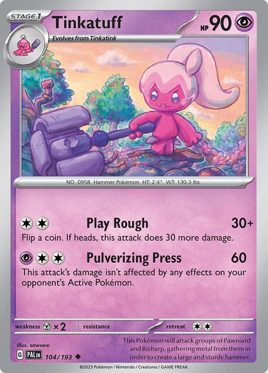 Tinkatuff - 104/193 Normal SV02: Paldea Evolved Uncommon 104/193