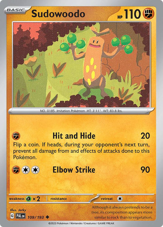 Sudowoodo Normal SV02: Paldea Evolved Uncommon 109/193