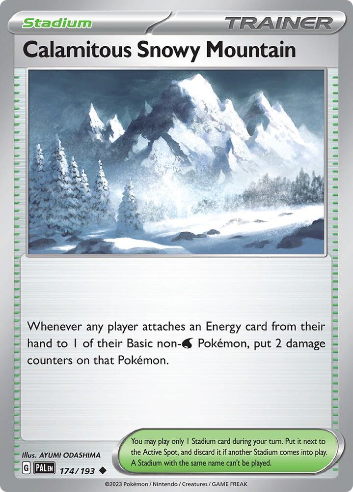 Calamitous Snowy Mountain Normal SV02: Paldea Evolved Uncommon 174/193