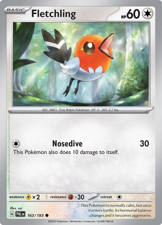 Fletchling Normal SV02: Paldea Evolved Common 163/193