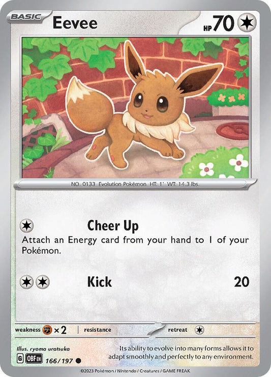 Eevee Normal SV03: Obsidian Flames Common 166/197