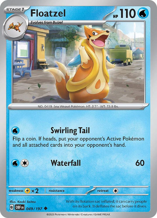 Floatzel Normal SV03: Obsidian Flames Uncommon 049/197