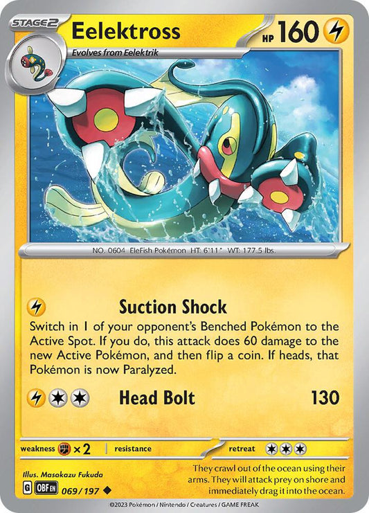 Eelektross Normal SV03: Obsidian Flames Uncommon 069/197