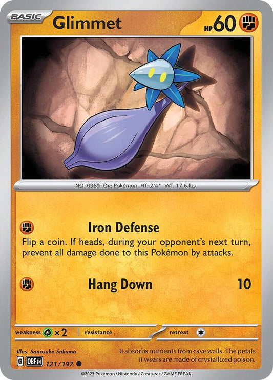 Glimmet - 121/197 Normal SV03: Obsidian Flames Common 121/197
