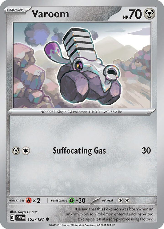 Varoom - 155/197 Normal SV03: Obsidian Flames Common 155/197