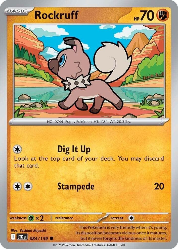 Rockruff Normal SV09: Journey Together Common 084/159