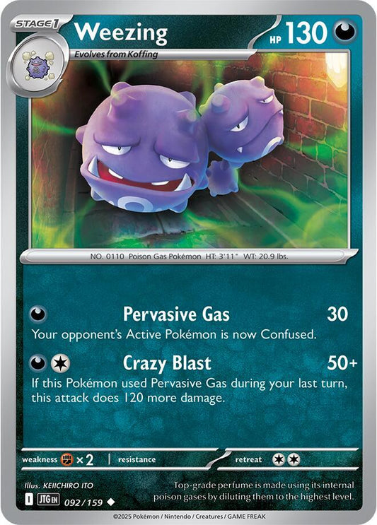 Weezing Normal SV09: Journey Together Uncommon 092/159