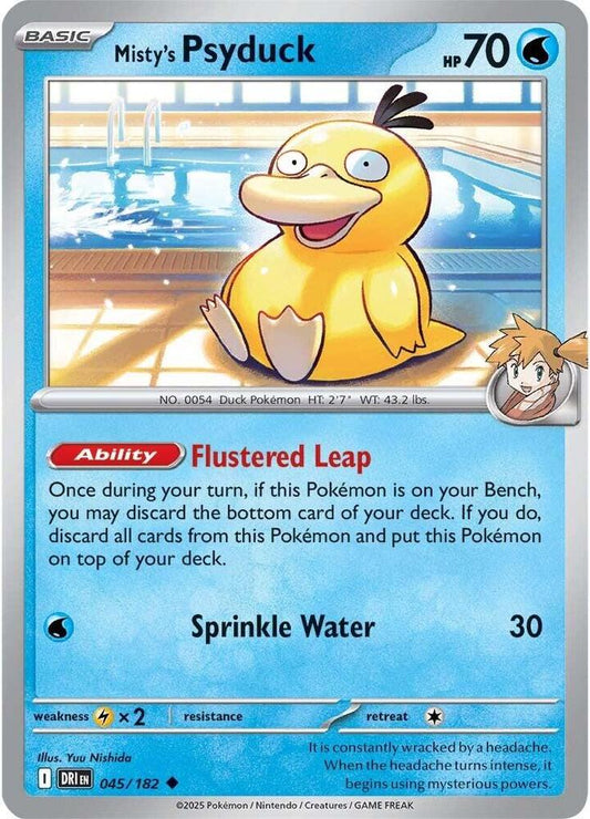 Misty's Psyduck Normal SV10: Destined Rivals Uncommon 045/182