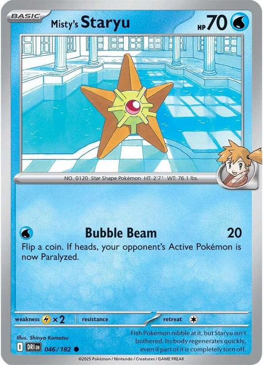 Misty's Staryu Normal SV10: Destined Rivals Common 046/182