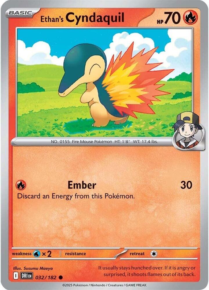 Ethan's Cyndaquil Normal SV10: Destined Rivals Common 032/182