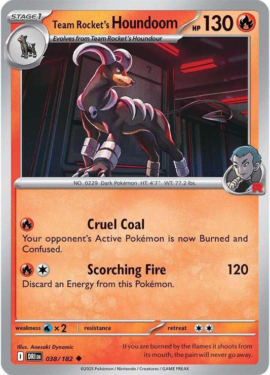 Team Rocket's Houndoom - 038/182 Normal SV10: Destined Rivals Uncommon 038/182