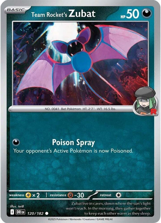 Team Rocket's Zubat Normal SV10: Destined Rivals Common 120/182