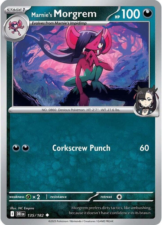 Marnie's Morgrem Normal SV10: Destined Rivals Uncommon 135/182