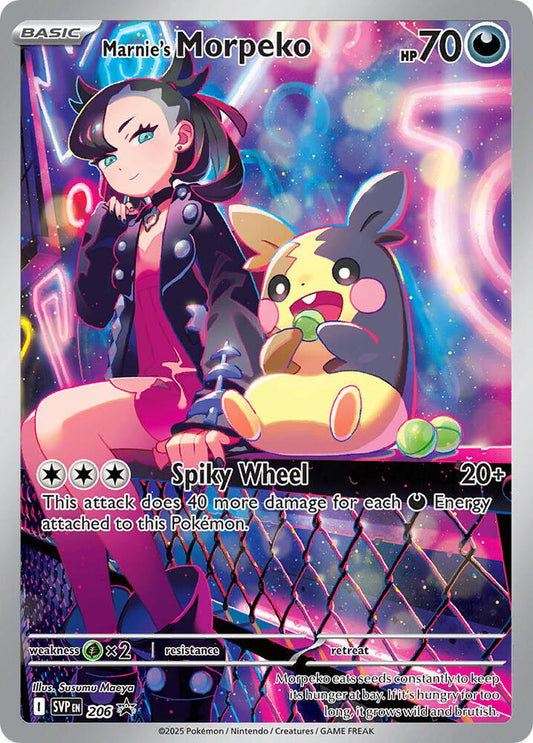 Marnie’s Morpeko Holofoil SV: Scarlet & Violet Promo Cards Holo Rare 206