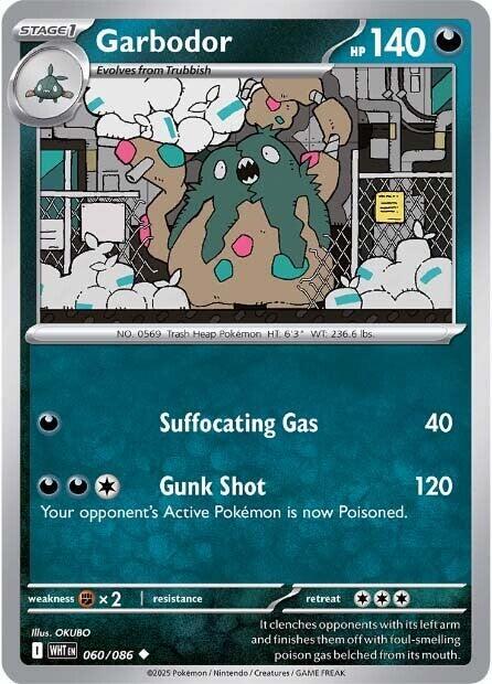 Garbodor Normal SV: White Flare Uncommon 060/086