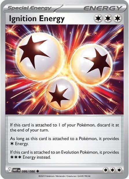 Ignition Energy Normal SV: White Flare Uncommon 086/086