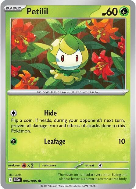 Petilil Normal SV: Black Bolt Common 006/086