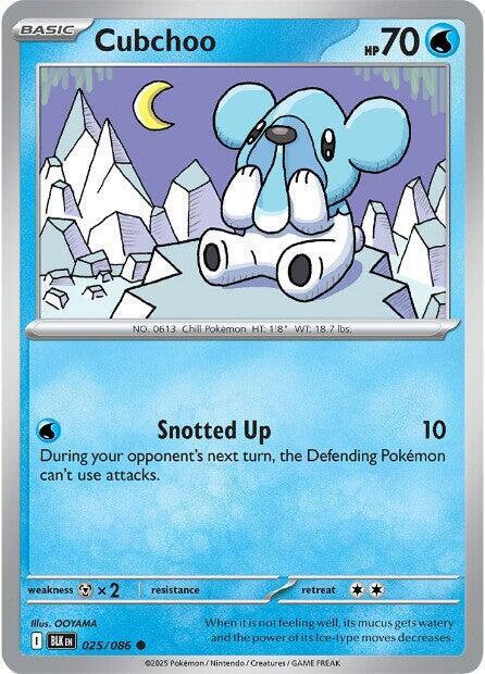 Cubchoo Reverse Holofoil SV: Black Bolt Common 025/086