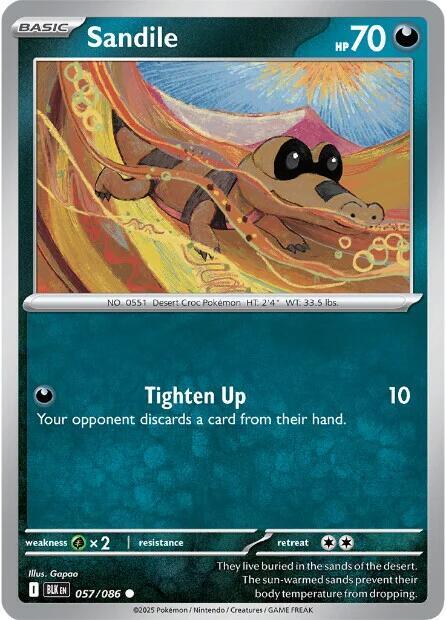 Sandile Normal SV: Black Bolt Common 057/086