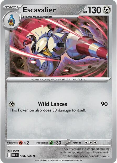 Escavalier Normal SV: Black Bolt Uncommon 060/086