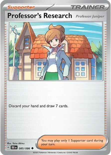 Professor's Research [Professor Juniper] Normal SV: Black Bolt Uncommon 085/086