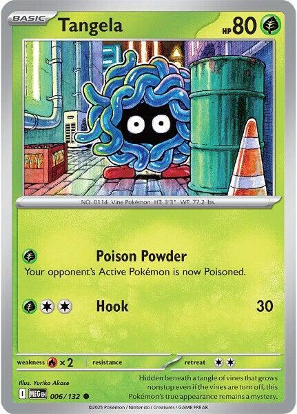 Tangela Reverse Holofoil ME01: Mega Evolution Common 006/132