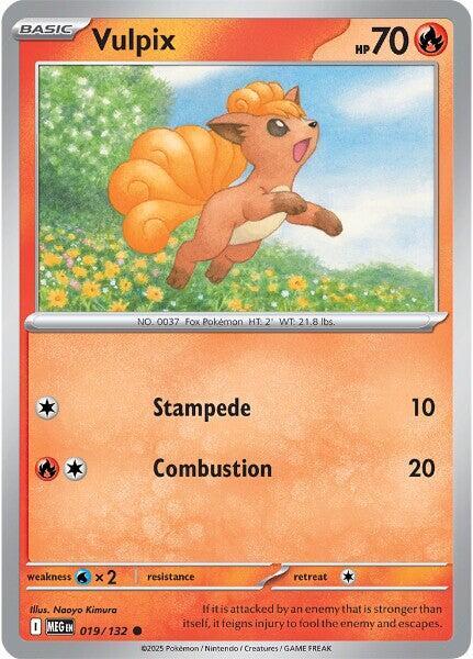 Vulpix - 019/132 Normal ME01: Mega Evolution Common 019/132
