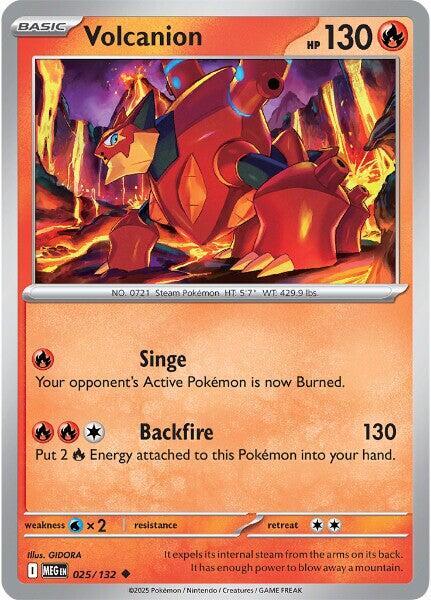 Volcanion Normal ME01: Mega Evolution Uncommon 025/132