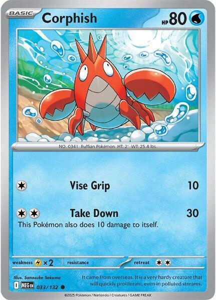 Corphish Normal ME01: Mega Evolution Common 033/132