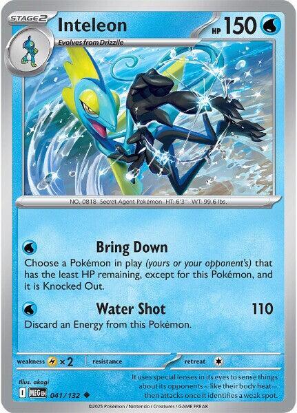 Inteleon - 041/132 Normal ME01: Mega Evolution Uncommon 041/132