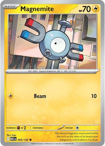 Magnemite Normal ME01: Mega Evolution Common 045/132
