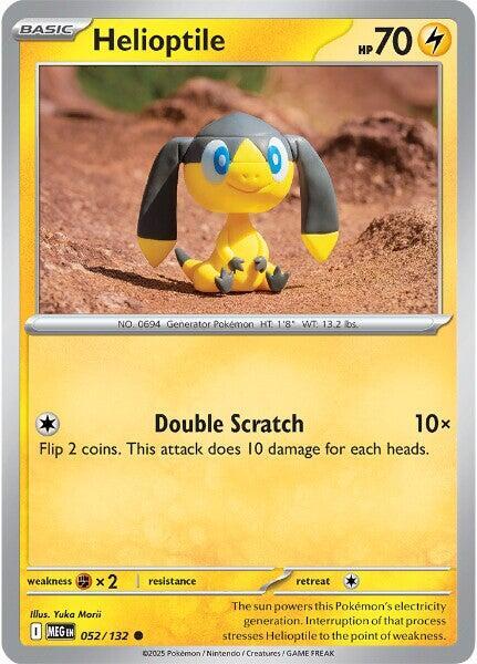 Helioptile - 052/132 Normal ME01: Mega Evolution Common 052/132