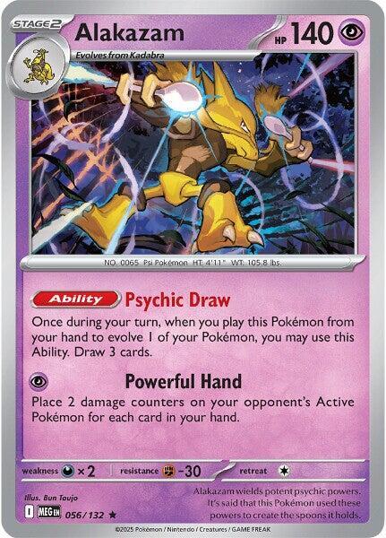 Alakazam Holofoil ME01: Mega Evolution Rare 056/132