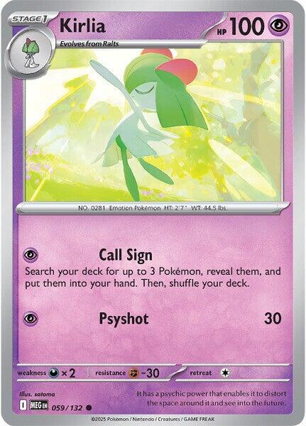 Kirlia Normal ME01: Mega Evolution Common 059/132