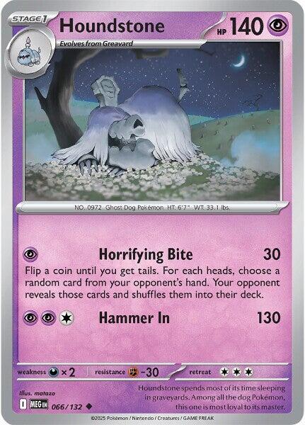 Houndstone - 066/132 Normal ME01: Mega Evolution Uncommon 066/132