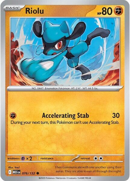 Riolu Normal ME01: Mega Evolution Common 076/132