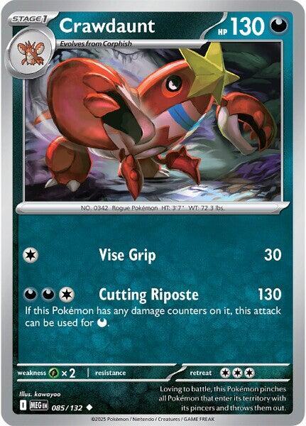 Crawdaunt Normal ME01: Mega Evolution Uncommon 085/132