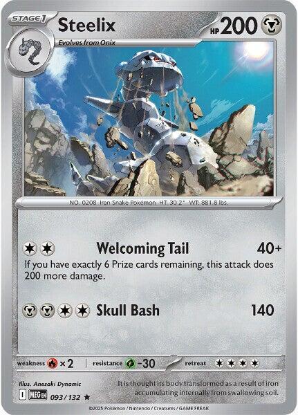 Steelix - 093/132 Holofoil ME01: Mega Evolution Rare 093/132